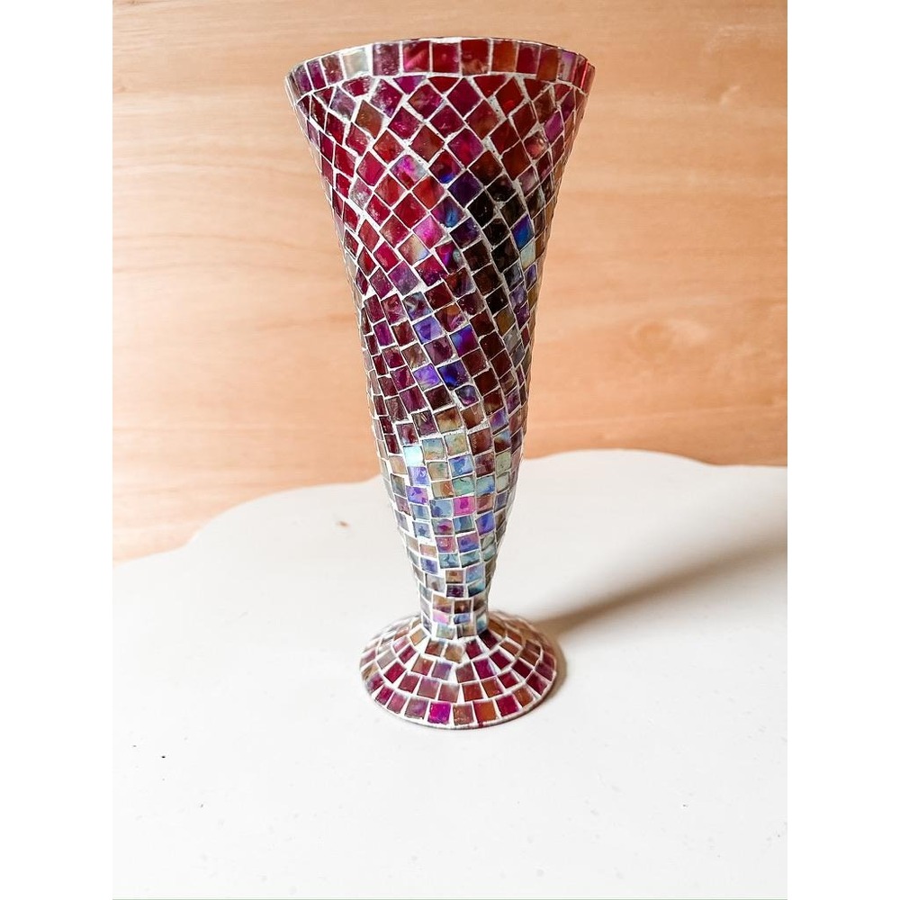 Vtg 90's Z Gallerie Mosaic Vase